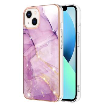 IMD MARBLE Ochranný kryt Apple iPhone 15 PURPLE