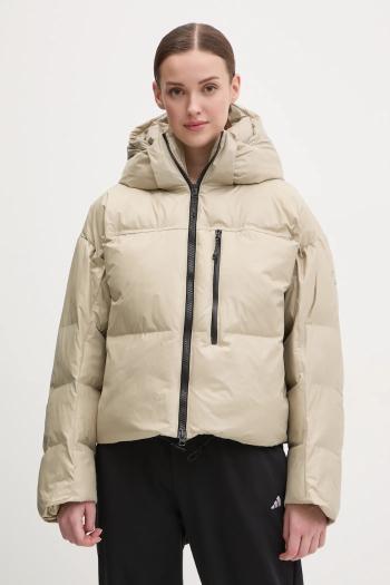 Bunda adidas by Stella McCartney TrueNature béžová farba, zimná, oversize, JI5198