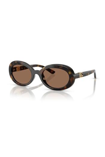 Detské slnečné okuliare Dolce & Gabbana hnedá farba, 0DX6007U
