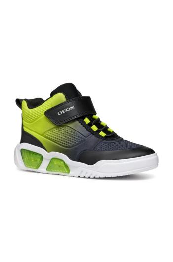 Detské tenisky Geox ILLUMINUS zelená farba, J46GVB.0EE54