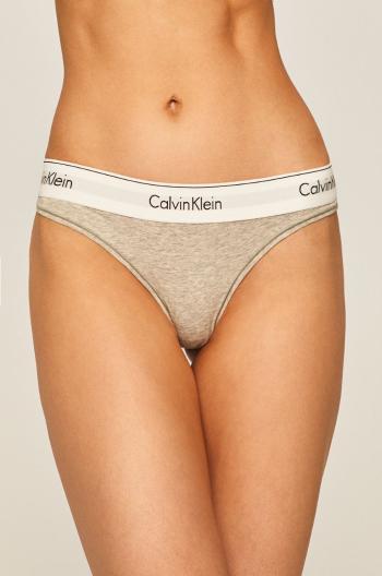 Tangá Calvin Klein Underwear šedá farba, 0000F3786E