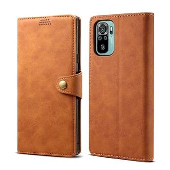 Lenuo Leather pre Xiaomi Redmi Note 10, hnedé (348005)