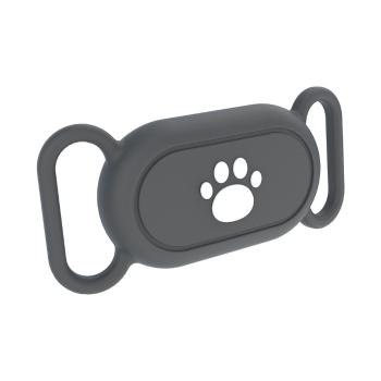 PROTEMIO PET LOCATE Obal pre Samsung Galaxy SmartTag 2 na obojok psa / mačky tmavošedý