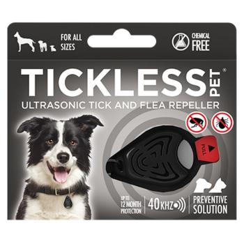 TICKLESS PET Ultrazvukový odpudzovač kliešťov a bĺch pre psov farba black 1 kus