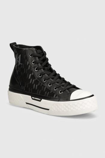Tenisky Karl Lagerfeld KAMPUS MAX pánske, čierna farba, KL50454
