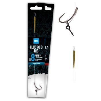 Nash Návazec Fluorocarbon D-Rig - vel.4  Bez protihrotu,Nash Návazec Fluorocarbon D-Rig - vel.4  Bez protihrotu