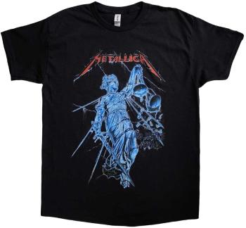 Metallica Tričko Blue Justice Unisex Black M