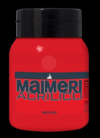 MAIMERI ACRILICO - Akrylové farby 258 - quinacridone red, 0,5 L