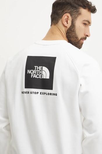 Mikina The North Face Raglan Redbox pánska, béžová farba, vzorovaná, NF0A89FAFN41