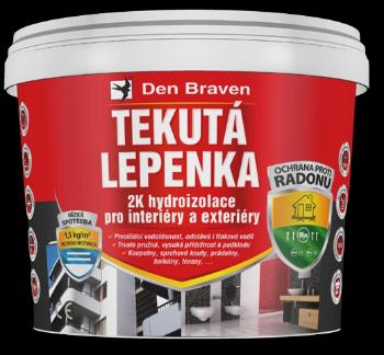DEN BRAVEN - Tekutá lepenka šedá 7 kg