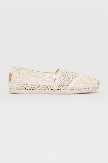 Espadrilky Toms Moroccan Crochet Alpargata béžová farba, 10016241