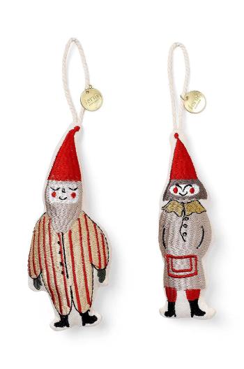 Sada sviatočných dekorácií ferm LIVING Elf Pair 2-pak