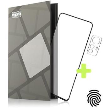 Tempered Glass Protector rámčekové na Xiaomi 12 Lite, čierne + sklo na kameru (TGR-X12L-BL)