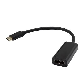 MOBILNET DAD-0134-30H-HDMIC CIERNY TYPE-C NA HDMI (F) 4K 30HZ 20CM ADAPTER