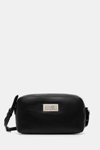 Kožená kabelka MM6 Maison Margiela čierna farba, SB6WG0014