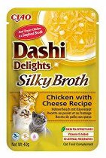 Churu Cat Dashi Delights Silky Broth Chick&Cheese 40g 3 + 1 ZADARMO