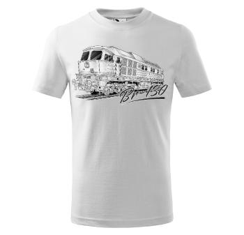 Tričko BR – 130 - PEN – detské (Veľkosť: 134, Farba tričká: Biela)