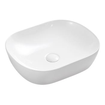 MEREO - Umývadlo na dosku bez prepadu, 465x375x115 mm, okrúhle, keramické - pre zaslanie balíkom UC473812OP