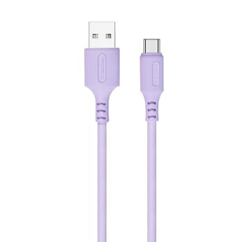 COLORWAY KABEL USB TYPE-C (SOFT SILICONE) 2.4A 1M, PURPLE (CW-CBUC044-PU)