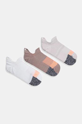 Ponožky Under Armour Breathe 3-pak dámske, šedá farba, 1387052