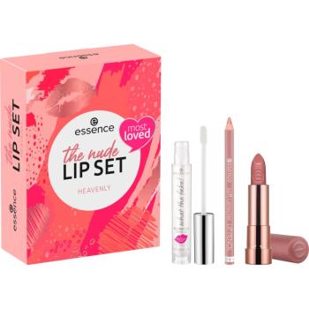 essence The Nude Lip Set darčeková sada na pery Heavenly