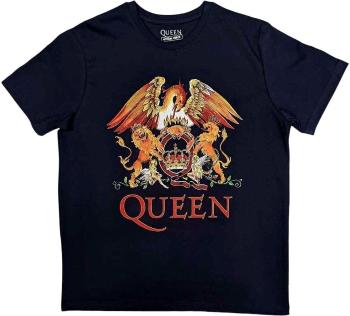 Queen Tričko Classic Crest Unisex Navy Blue S