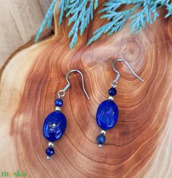 Deep Blue Lapis Lazuli fülbevaló