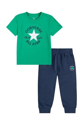 Detská súprava Converse zelená farba, 8CG581