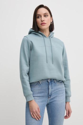 Mikina Calvin Klein Jeans dámska, šedá farba, s kapucňou, s potlačou, J20J225494