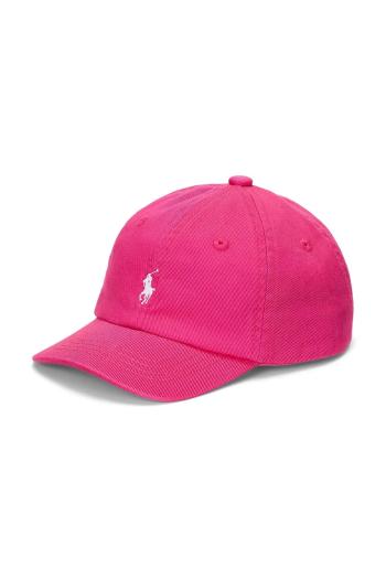 Detská bavlnená šiltovka Polo Ralph Lauren ružová farba, jednofarebná, 310785653001