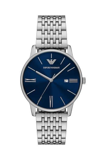 Hodinky Emporio Armani MINIMALIST pánske, strieborná farba, AR11674