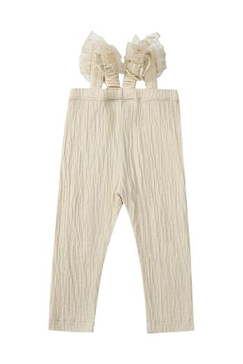 Legíny pre bábätká Donsje Nanise Leggings béžová farba, jednofarebné, 3037400