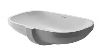 DURAVIT - D-Code Umývadlo zápustné, 50x29 cm, bez otvoru na batériu, biela 0338490000