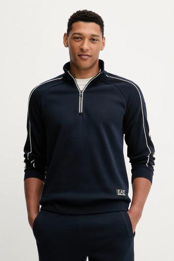 Mikina EA7 Emporio Armani fialová farba, s nášivkou, AF10377-7M000971