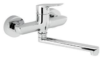 Drezová - umývadlová batéria Novaservis Metalia 54 s otočným ramienkom 150 mm chróm 54076,0