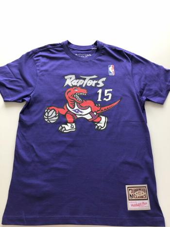 Mitchell & Ness NBA N&N Tee Toronto Raptors Vince Carter #15 purple - M