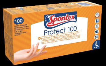 SPONTEX Jednorazové rukavice Protect L 100 ks