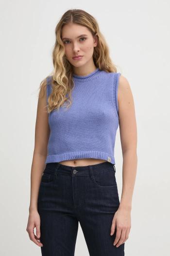 Vesta Calvin Klein Jeans dámska, fialová farba, J20J225226