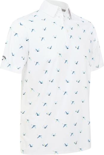 Callaway All Over Birdie Mens Bright White L Polo košeľa