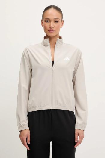 Tréningová mikina adidas Performance Train Essentials béžová farba, vzorovaná, JE6173