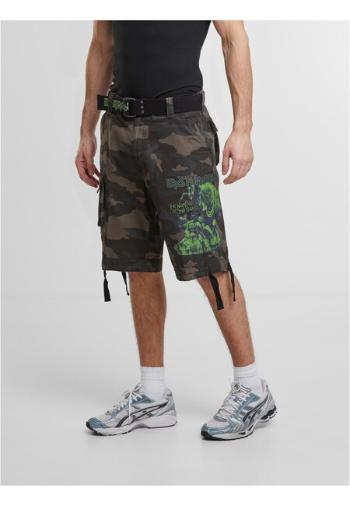 Brandit Iron Maiden Savage Shorts The Number of The Beast darkcamo - XL