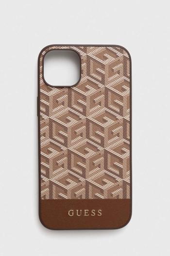 Puzdro na mobil Guess iPhone 14 Plus 6,7" hnedá farba