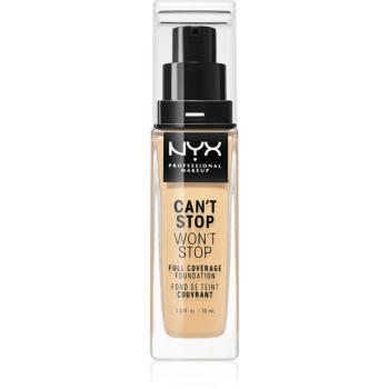 NYX Professional Makeup Can't Stop Won't Stop Full Coverage Foundation vysoko krycí make-up odtieň 6.5 Nude 30 ml