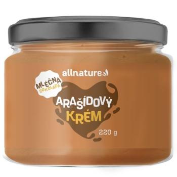 ALLNATURE Arašidový krém s mliečnou čokoládou 220 g