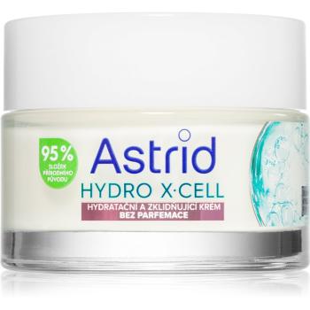 Astrid Hydro X-Cell hydratačný a ukľudňujúci krém pre citlivú pleť bez parfumácie 50 ml