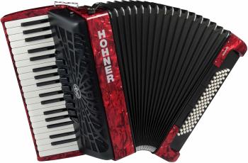 Hohner Bravo III 80 Klávesový akordeón Red