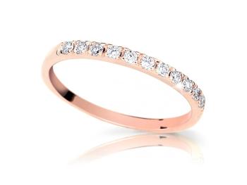 Cutie Jewellery Pôvabný prsteň z ružového zlata Z6484-1670-10-X-4 52 mm