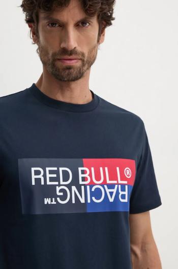 Bavlnené tričko Red Bull Racing x Pepe Jeans pánske, tmavomodrá farba, s potlačou, RM500001