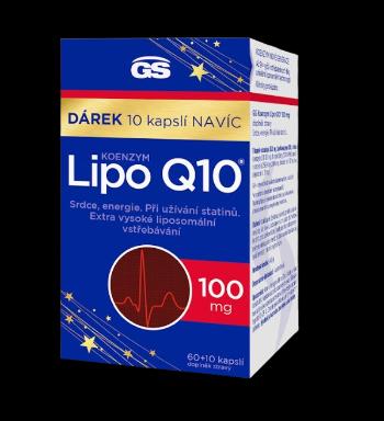 GS Koenzym Lipo Q10 100 mg, 60 + 10 kapsúl