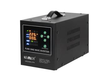Zdroj záložný KEMOT PROsinus-1000-LFP4 12V 230V 1000VA 700W Black